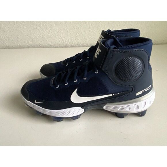 Nike Alpha Huarache 3 High Mens Baseball Cleats Men’s Sz 14 Navy Blue CZ4455-400 - Picture 7 of 11